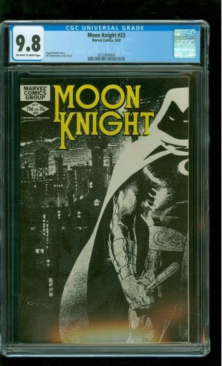 Moon Knight 23 Cgc 9.  8 Nm/mint Bill Sienkiewicz Cover Art Marvel 1982 Disney,