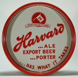 Harvard Brewing Ale Export Beer Porter Tray Lowell Massachusetts Early - Minty