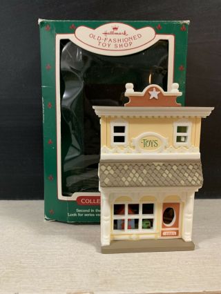 Mib Hallmark 1985 Nostalgic Houses And Shops Old Fashioned Toy Shop 2 Series
