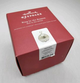 2016 Hallmark Keepsake Ornament Ring In The Season Silver Bell 2nd Series Metal