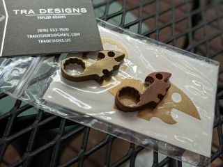 Taylor Adams Tra Designs Mini Chugger Set Brass/copper Edc Bottle Openers