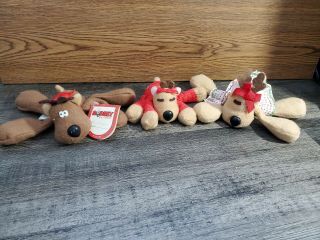 1980s Rodney Reindeer And Family Set Of 3 Burger King