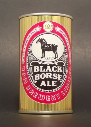 Black Horse Ale Straight Steel Tab Top Beer Can - Canada