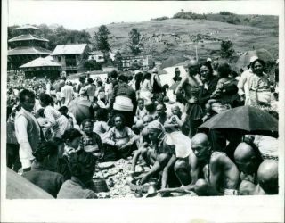 Vintage Photograph Of Nepal: Kathmandu: Nepalese Ceremony