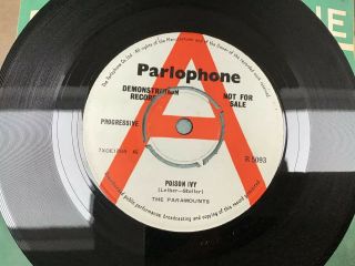The Paramounts - Poison Ivy/i Feel Good All Over Parlophone Promo R5093