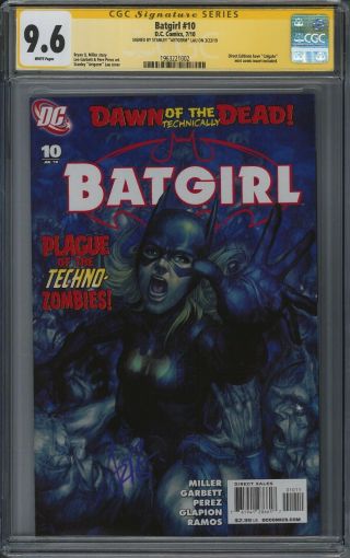 Batgirl (2009) 10 Cgc Ss 9.  6 Signed By Stanley " Artgerm " Lau Dc Comics,  Batman