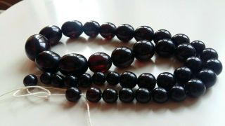 Old Faturan Catalin Cherry Amber Bakelite Islamic Prayer Beads 85 G