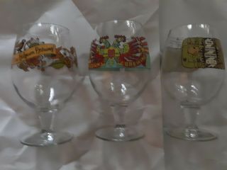 (3) Different Belgium Brewing Glasses