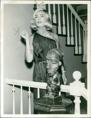 1964 Press Photo Actress Lizabeth Scott Celebrity Burkes Law Who Killed 7x9