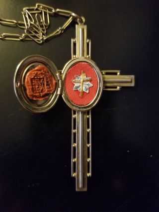 First Class Reliquary Relic/true Cross/crucis D.  N.  J.  C.  /religious Relic