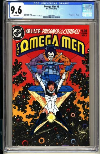 Omega Men 3 Cgc 9.  6 Wp Nm,  Dc Comics 1983 1st Appearance Lobo Syfy Tv