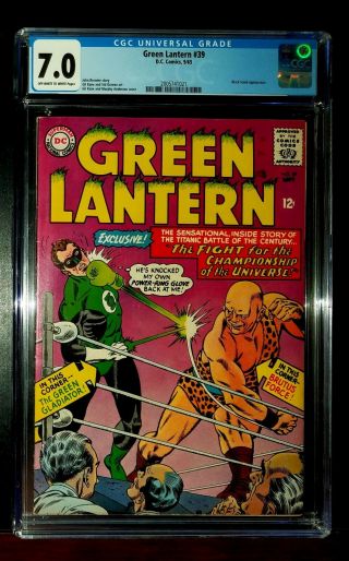 1965 Green Lantern 39 Dc Comics Cgc 7.  0 Fine/very Fine