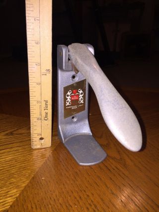 Vintage Old Milwaukee Bar Top Or Wall Flat Top Beer Can Opener Cast Aluminum