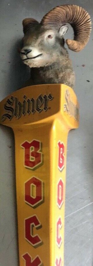 Beer Tap Handle Shiner Bock Ram Usa Very Good