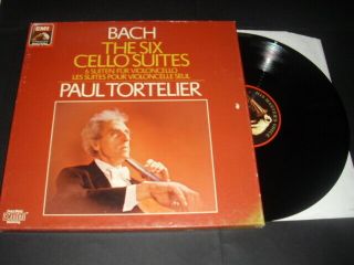 Emi Sls 1077723 Digital Stereo: Bach The Six Cello Suites: Paul Tortelier : 3 Lp