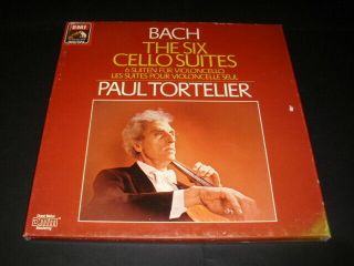 EMI SLS 1077723 Digital Stereo: BACH The Six Cello Suites: Paul TORTELIER : 3 LP 2