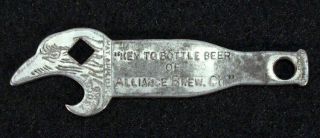 Alliance Brewing Co.  •figural Eagle• Pre - Pro Cap Lifter Beer Bottle Opener Ohio,