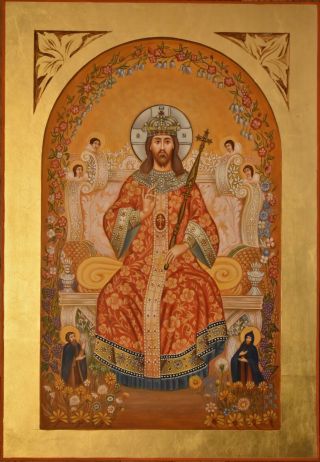 Hand Painted Icon Jesus Christ