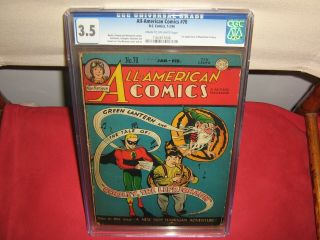 All - American Comics 70 1 - 2/46 Cgc 3.  5 Green Lantern 1st App Maximillian O 