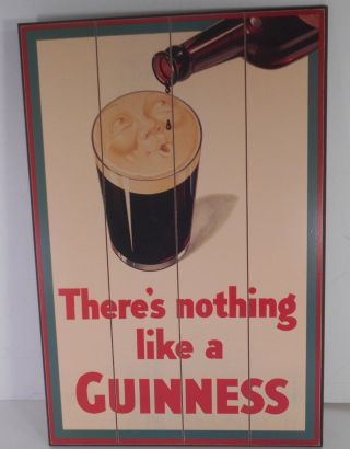 Wooden Guinness Beer Sign There 