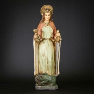 St Margaret Of Antioch | Saint Marina The Great Martyr | Plaster Figurine | 19 "
