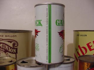 GAMECOCK ALE CUMBERLAND MARYLAND MD RING PULL TAB EMPTY BEER CAN BOTTOM OPENED. 3