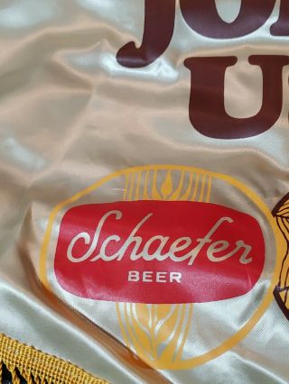 Vintage Schaefer Beer Advertising Banner Sign Glad You Could Join Us 3