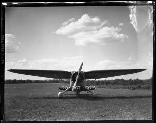 N174 C.  1940 Negative.  Early Aviation,  Old Stinson Plane,  North Grafton Mass.