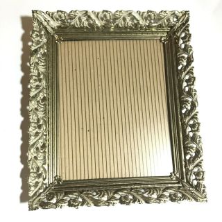 Vintage Ornate Gold Metal Picture Frame Retro Wall Hang 10.  5 X 12.  5