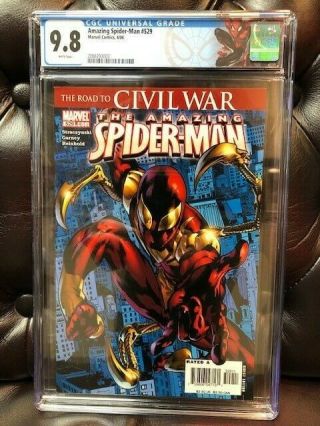Spiderman 529 Cgc 9.  8 Nm/mt Near 1st Print 1st Iron Spider Suit