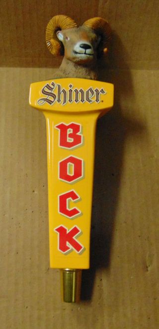 Shiner Bock Ram Head Draft Beer Keg Tap Handle Knob