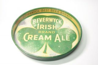 Vintage Beverwyck Irish Brand Cream Ale Beer Tray