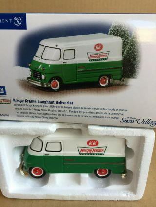 Dept 56 Christmas The Snow Village Krispy Kreme Doughnut Delivery Van