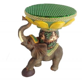13 Inch Orula Pedestal Statue Orisha Yoruba Santeria Lucumi Elephant Figurine