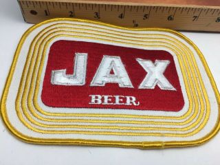 Jax Beer Embroidered Patch 7 1/4” X 5”