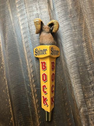 Shiner Bock Rams Head tap handle 2
