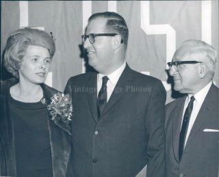 1961 Press Photo Politics Abba Eban Israeli Ambassador Us Dr Abram Sachar 7x9