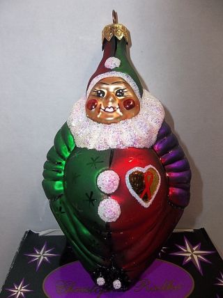 Christopher Radko Caring Clown Christmas Ornament 1997