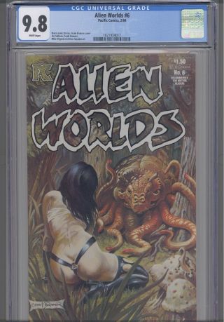 Alien Worlds 6 Frank Brunner Cover Cgc 9.  8 1984 Pacific Comics: Frame
