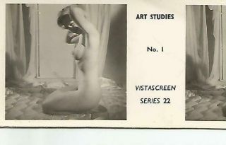 1 Vista Screen Stereoview - Art Studies No.  1 (nudes) Raumbild Type D