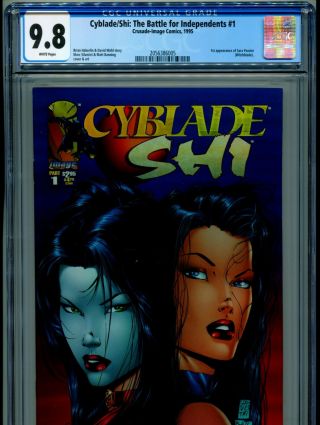 1995 Image Cyblade/shi: The Battle For Independents 1 1st Witchblade Cgc 9.  8 B7