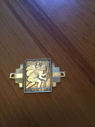 Rare Art Deco 1930 ' s or 40 ' s Sterling Automobile Dashboard St Christopher 2
