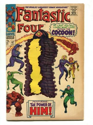 1967 Marvel Fantastic Four 67 1st Appearance Him Adam Warlock Water Stain