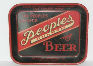 Vintage Peoples Brewing Co.  Serving Tray Duluth,  Mn