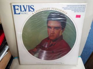 Elvis Presley A Legendary Performer Volume 3 Vinyl Picture Disc Rare