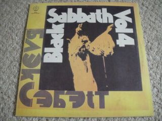 Black Sabbath Vol.  4 Soviet Press Lp Russian