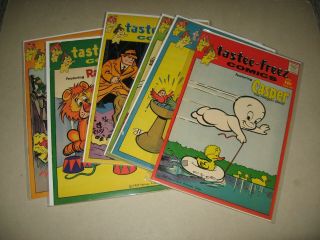 Tastee - Freez Set Promo (harvey Comics 1957) Richie Rich,  Casper,  Dick Tracy