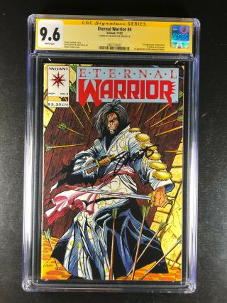 Eternal Warrior 4 Cgc 9.  6 Signed By Jim Shooter 1st App Bloodshot Immortal Enemy