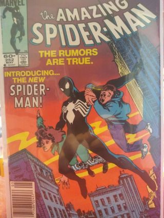 The Spider - Man 252 Black Suit (may 1984,  Marvel) Venom