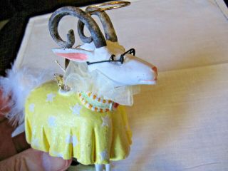 Krinkles Patience Brewster Rare Goat Ram Ornament Dept 56 Holiday Decor 2